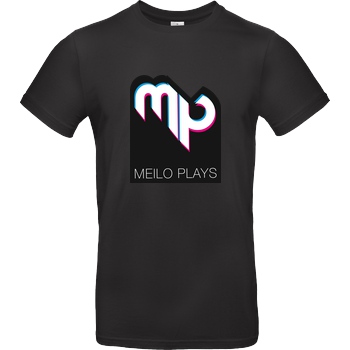 MeiloPlays MeiloPlays - Logo T-Shirt B&C EXACT 190 - Schwarz