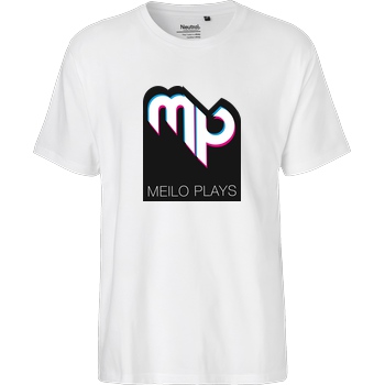 MeiloPlays MeiloPlays - Logo T-Shirt Fairtrade T-Shirt - weiß