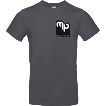 MeiloPlays MeiloPlays - Logo Pocket T-Shirt B&C EXACT 190 - Dark Grey