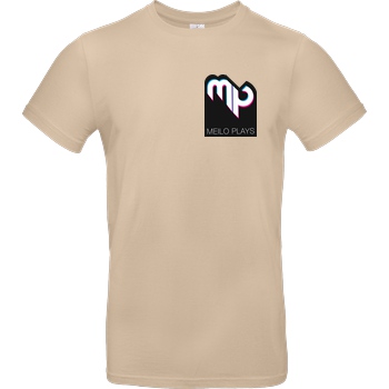 MeiloPlays MeiloPlays - Logo Pocket T-Shirt B&C EXACT 190 - Sand