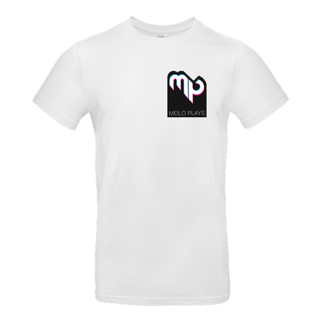 MeiloPlays - MeiloPlays - Logo Pocket - T-Shirt - B&C EXACT 190 - Weiß
