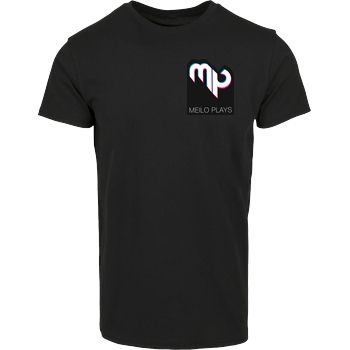 MeiloPlays MeiloPlays - Logo Pocket T-Shirt Hausmarke T-Shirt  - Schwarz