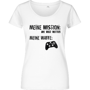 bjin94 Meine Mission v2 T-Shirt Damenshirt weiss