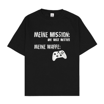 bjin94 Meine Mission v2 T-Shirt Oversize T-Shirt - Schwarz