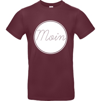 Miamouz Mia - Moin im Kreis T-Shirt B&C EXACT 190 - Bordeaux