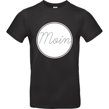Miamouz Mia - Moin im Kreis T-Shirt B&C EXACT 190 - Schwarz