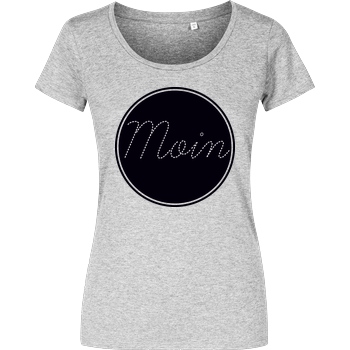 Miamouz Mia - Moin im Kreis T-Shirt Damenshirt heather grey