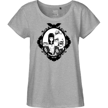 Miamouz Miamouz - Portrait T-Shirt Fairtrade Loose Fit Girlie - heather grey