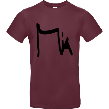 Miamouz Miamouz - Unterschrift T-Shirt B&C EXACT 190 - Bordeaux