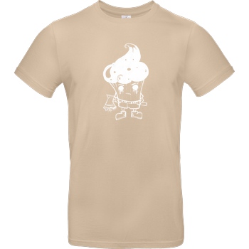 Mien Wayne Mien Wayne - Zombie Cupcake T-Shirt B&C EXACT 190 - Sand