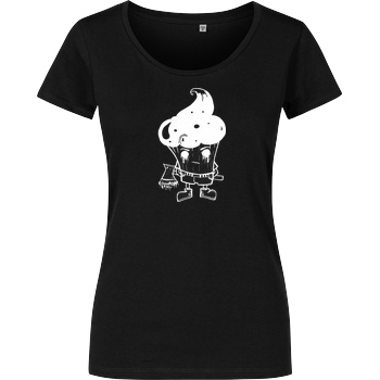 Mien Wayne Mien Wayne - Zombie Cupcake T-Shirt Damenshirt schwarz