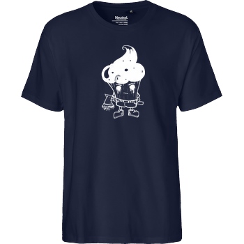 Mien Wayne Mien Wayne - Zombie Cupcake T-Shirt Fairtrade T-Shirt - navy