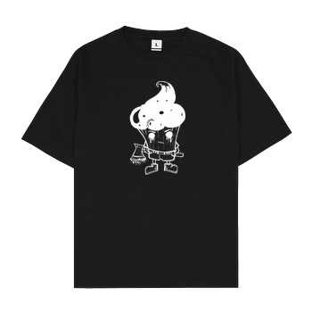 Mien Wayne Mien Wayne - Zombie Cupcake T-Shirt Oversize T-Shirt - Schwarz