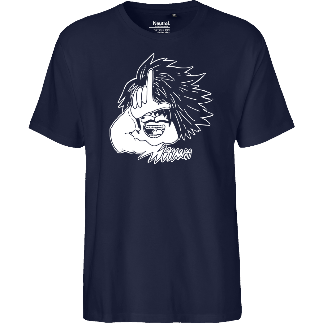 Mii Mii MiiMii - Deathnote T-Shirt Fairtrade T-Shirt - navy