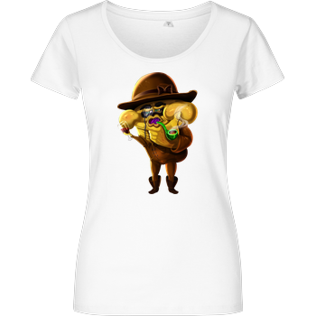 MiiMii - Detektiv Damenshirt weiss