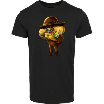 MiiMii - Detektiv Hausmarke T-Shirt  - Schwarz