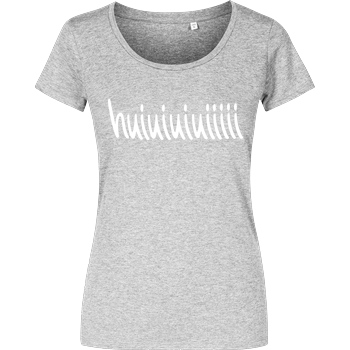 Mii Mii MiiMii - huiuiuiuiiiiii T-Shirt Damenshirt heather grey
