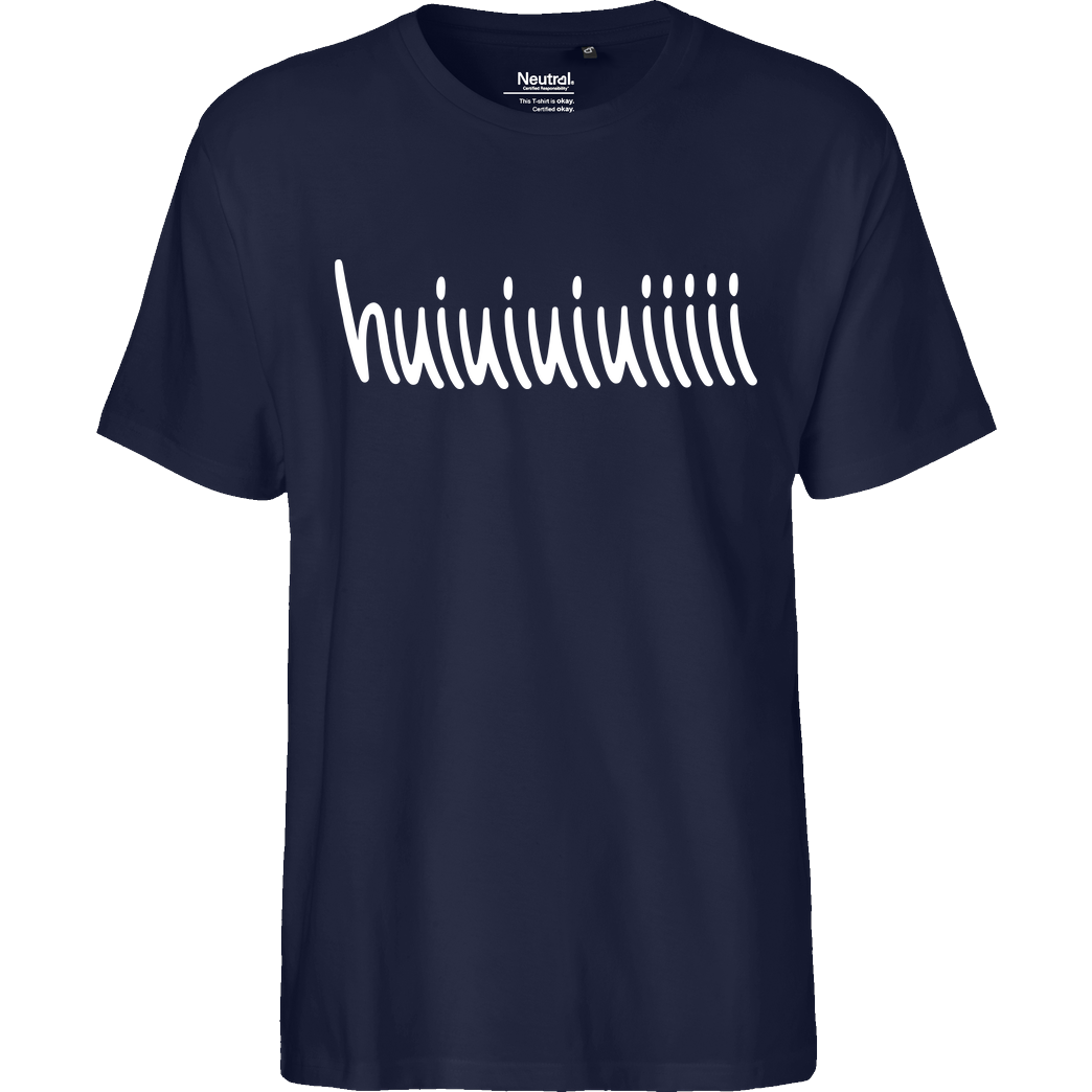 Mii Mii MiiMii - huiuiuiuiiiiii T-Shirt Fairtrade T-Shirt - navy