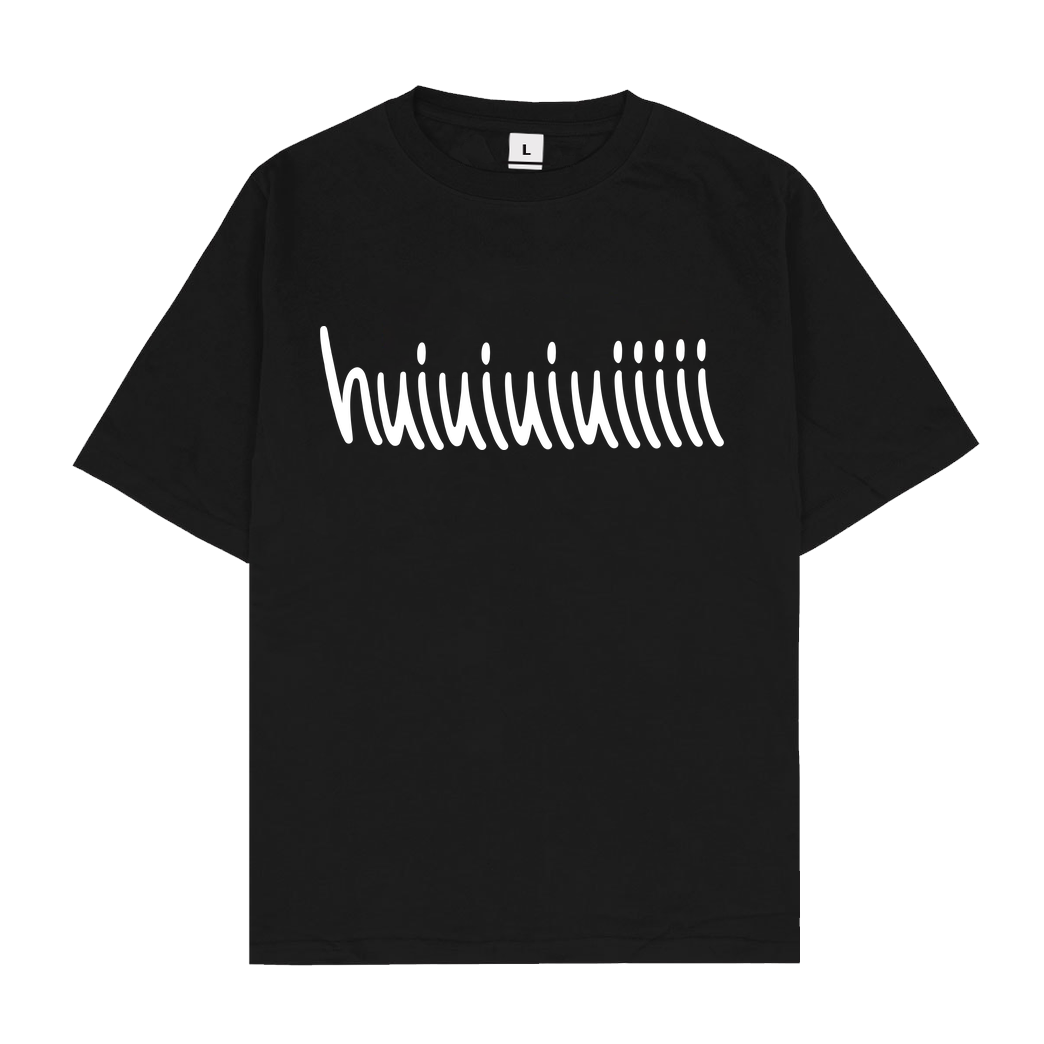 Mii Mii MiiMii - huiuiuiuiiiiii T-Shirt Oversize T-Shirt - Schwarz