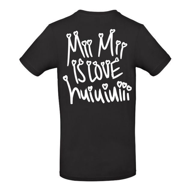 Mii Mii - MiiMii - is love - T-Shirt - B&C EXACT 190 - Schwarz
