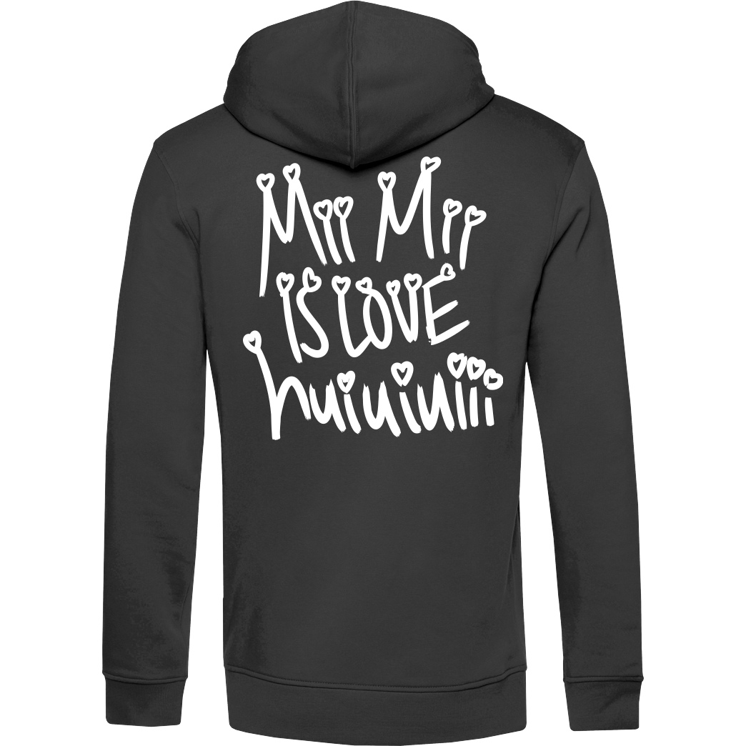Mii Mii MiiMii - is love Sweatshirt B&C HOODED INSPIRE - schwarz