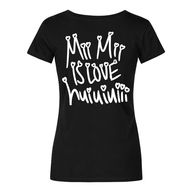 Mii Mii - MiiMii - is love - T-Shirt - Damenshirt schwarz