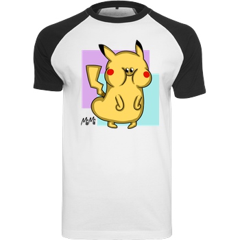 Mii Mii MiiMii - Miikachu T-Shirt Raglan-Shirt weiß