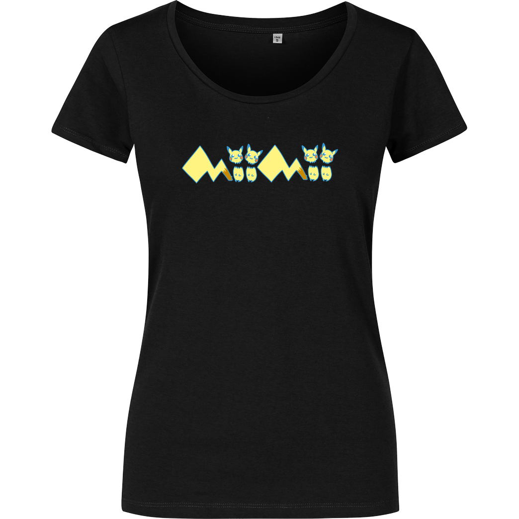 Mii Mii MiiMii - Pika T-Shirt Damenshirt schwarz