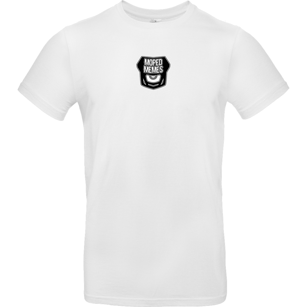 MOPEDMEMMES Mopedmemes - Logo T-Shirt B&C EXACT 190 - Weiß