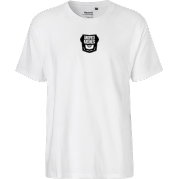 MOPEDMEMMES Mopedmemes - Logo T-Shirt Fairtrade T-Shirt - weiß
