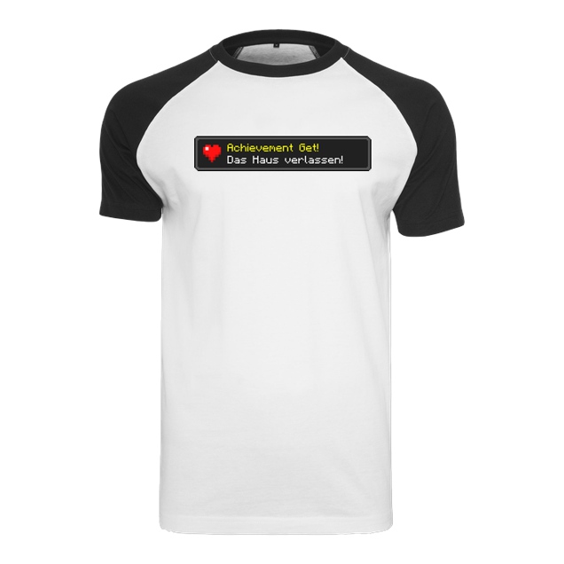 MrMoregame - MrMore - Achievement get - T-Shirt - Raglan-Shirt weiß