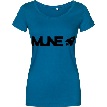 IamHaRa Mune Logo T-Shirt Damenshirt petrol