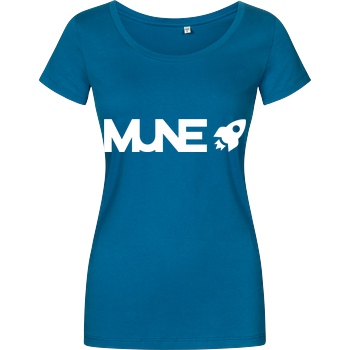 IamHaRa Mune Logo T-Shirt Damenshirt petrol