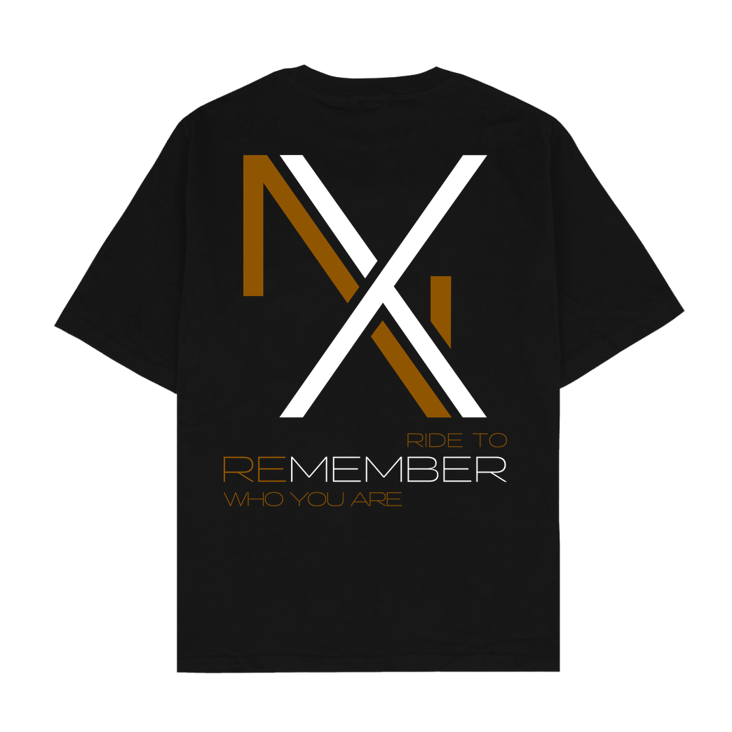 Nanaxyda Nanaxyda - NX (Braun) T-Shirt Oversize T-Shirt - Schwarz