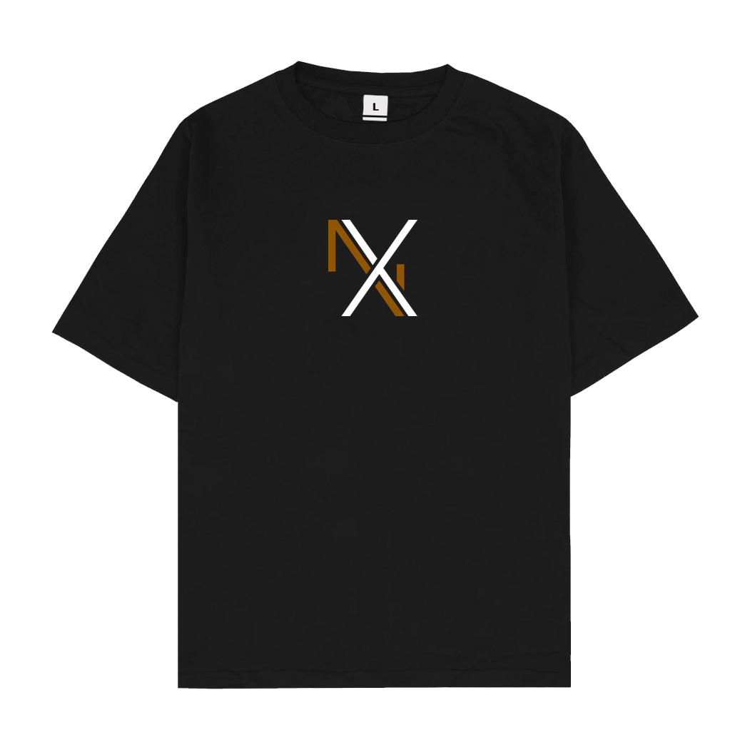Nanaxyda Nanaxyda - NX (Braun) T-Shirt Oversize T-Shirt - Schwarz