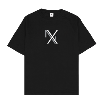 Nanaxyda - NX (Grau) Oversize T-Shirt - Schwarz