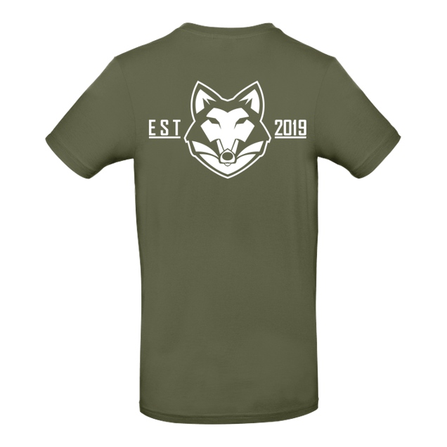 Niklas Wetterhahn - Niklas Wetterhahn - Wolf Logo - T-Shirt - B&C EXACT 190 - Khaki