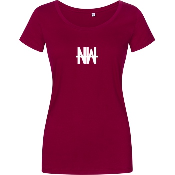 Niklas Wetterhahn Niklas Wetterhahn - Wolf Logo T-Shirt Damenshirt berry
