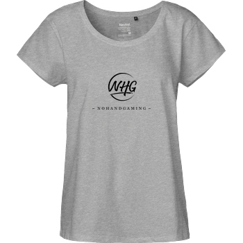 NoHandGaming NoHandGaming - Chest Logo T-Shirt Fairtrade Loose Fit Girlie - heather grey