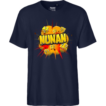 Nunan Nunan - Explosion T-Shirt Fairtrade T-Shirt - navy