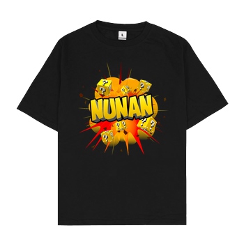Nunan Nunan - Explosion T-Shirt Oversize T-Shirt - Schwarz