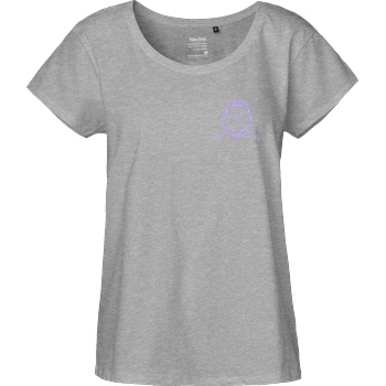 Nyalina Nyalina - Kunai purple T-Shirt Fairtrade Loose Fit Girlie - heather grey