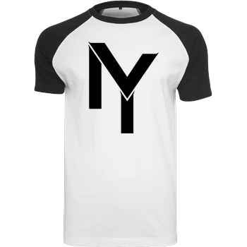 Shooter NYShooter94 - Logo black T-Shirt Raglan-Shirt weiß