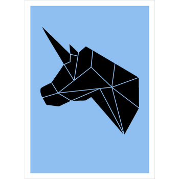 OliPocket - Logo Kunstdruck hellblau
