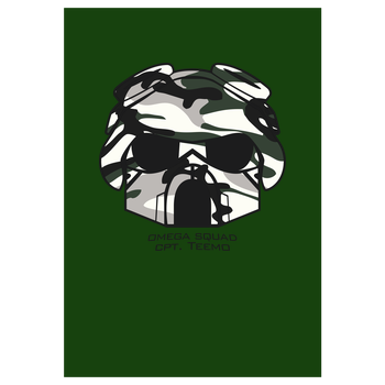 Omega Squad Cpt. Teemo Kunstdruck grün