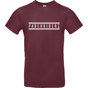 PaderRiders PaderRiders - Logo T-Shirt B&C EXACT 190 - Bordeaux