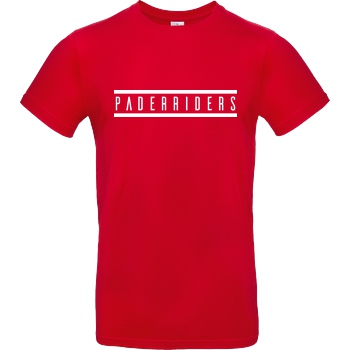PaderRiders PaderRiders - Logo T-Shirt B&C EXACT 190 - Rot