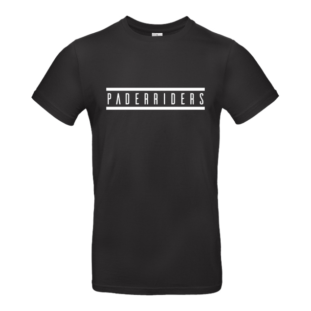 PaderRiders - PaderRiders - Logo - T-Shirt - B&C EXACT 190 - Schwarz