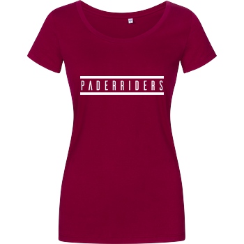 PaderRiders PaderRiders - Logo T-Shirt Damenshirt berry