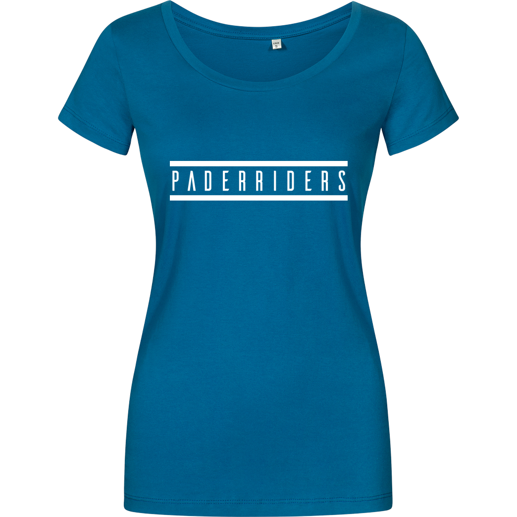 PaderRiders PaderRiders - Logo T-Shirt Damenshirt petrol